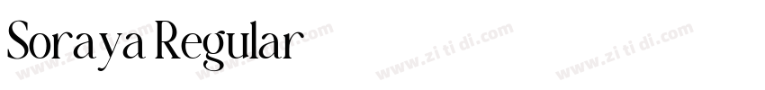 Soraya Regular字体转换 Soraya Regular字体转换